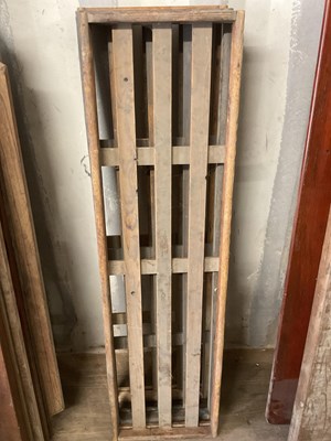 Lot 794 - Three pine pottery racks, reputedly from the...