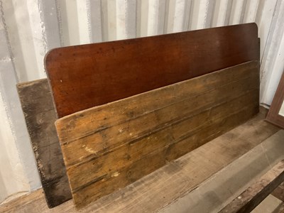 Lot 797 - Three various rectangular wooden table tops,...