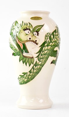 Lot 343 - MOORCROFT; a Trevor Critchlow vase, ivory...