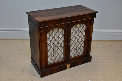 Lot 1248 - A 19th century rosewood chiffonier of small...