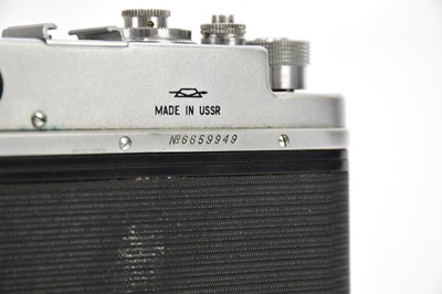 Lot 456 - ZORKI; a Zorki-4 rangefinder camera, serial No...
