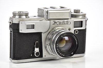 Lot 457 - KIEV; a Kiev 4 rangefinder camera, serial No...