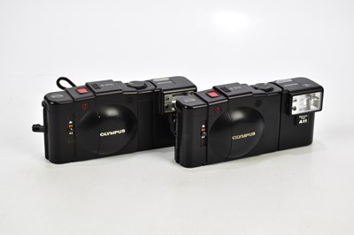 Lot 484 - OLYMPUS; two Olympus XA2 compact cameras