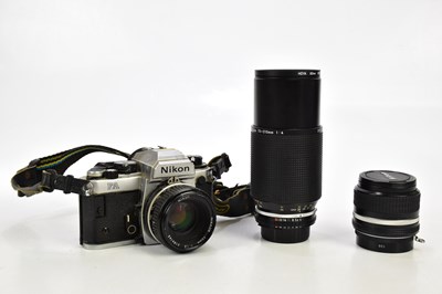 Lot 422 - NIKON; a Nikon FA 35mm film camera, serial No...