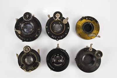 Lot 504 - Six large format lenses, to include a...