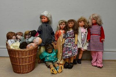 Lot 78 - A collection of modern dolls including bisque...