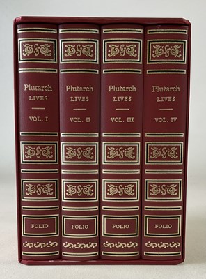 Lot 387 - ‘Plutarch Lives’, in four volumes, Folio...