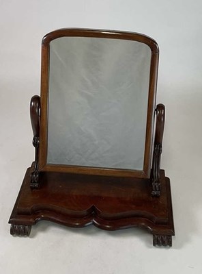 Lot 783 - A mahogany dressing table mirror, height 70cm,...