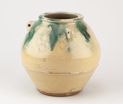 Lot 281 - JIM MALONE (born 1946); a stoneware jar with...