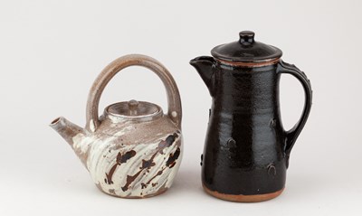 Lot 280 - JIM MALONE (born 1946); a stoneware coffee pot...