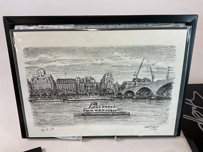 Lot 395 - STEPHEN WILTSHIRE; original pencil study, 'At...