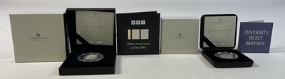 Lot 561 - ROYAL MINT; two 50p Silver Proof Coins...