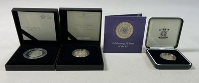 Lot 508 - ROYAL MINT; three Silver Proof Coins...