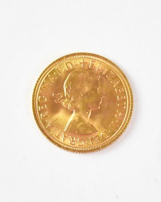 Lot 744 - An Elizabeth II full sovereign, 1965, London...