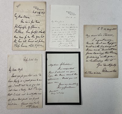 Lot 343 - A handwritten single page letter written on...