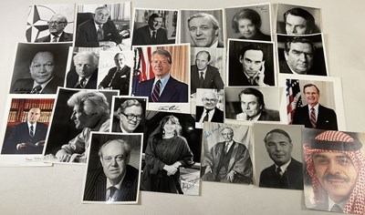 Lot 339 - A collection of twenty-four signed photographs...