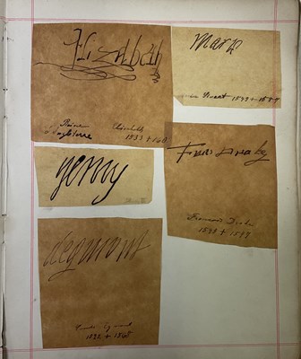 Lot 351 - A collection of forty-nine autographs...