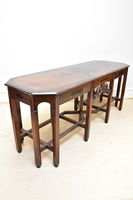 Lot 1179 - An unusual late 19th century walnut and inlaid...