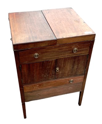 Lot 1229 - A Georgian mahogany washstand for restoration,...