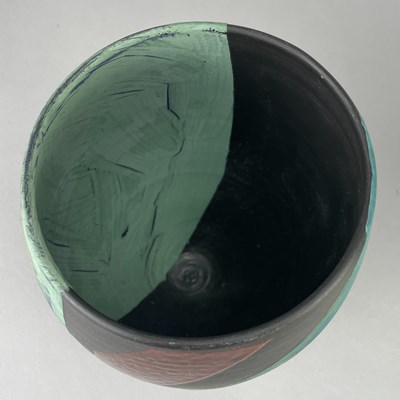 Lot 768 - TONY LAVERICK (born 1961); a black porcelain...