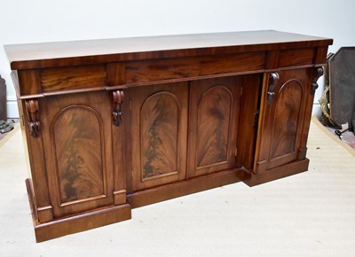 Lot 1228 - A Victorian mahogany inverted breakfront...