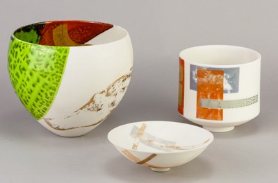 Lot 771 - TONY LAVERICK (born 1961); a white porcelain...