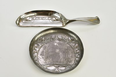 Lot 151 - ARCHIBALD KNOX FOR TUDRIC PEWTER; an Arts &...