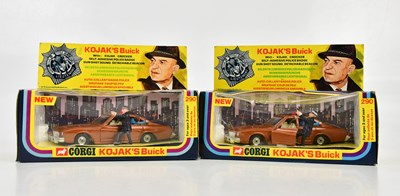 Lot 945 - CORGI; two Kojak's Buicks, both boxed (2).