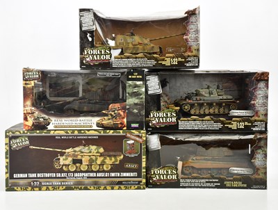 Lot 202 - FORCES OF VALOR; a group of five diecast...