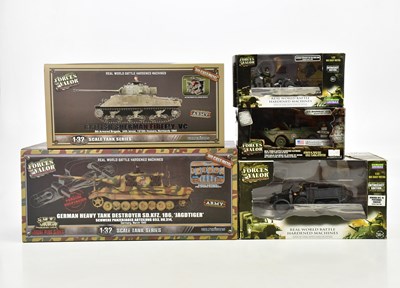 Lot 209 - FORCES OF VALOR; a collection of five diecast...