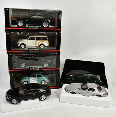 Lot 175 - MINICHAMPS; a group of seven diecast vehicles...