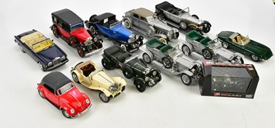 Lot 295 - A collection of diecast cars including a 1938...