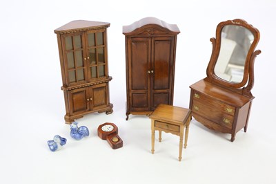 Lot 111 - A small collection of doll's house furniture...