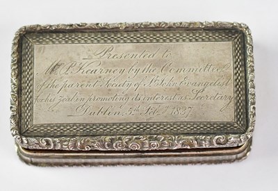 Lot 729 - NATHANIEL MILLS; a William IV hallmarked...