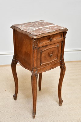 Lot 1227 - An early 20th century French marble topped...