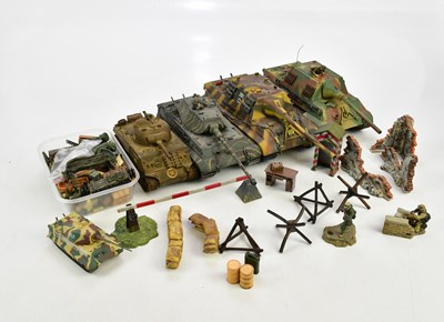 Lot 216 - FORCES OF VALOR; a collection of diecast model...