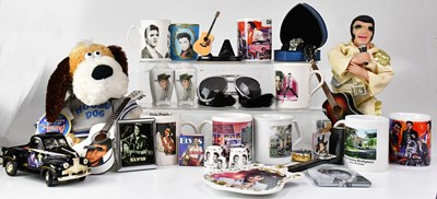 Lot 220 - A collection of Elvis Presley themed...