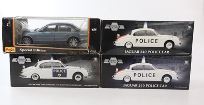 Lot 289 - Four diecast model cars including a Jaguar S...