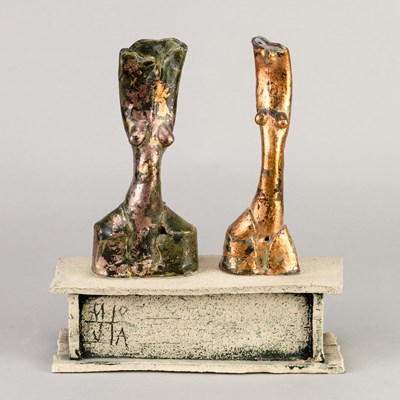 Lot 527 - MO JUPP (1938-2018); 'Standing Females', two...