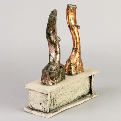 Lot 527 - MO JUPP (1938-2018); 'Standing Females', two...