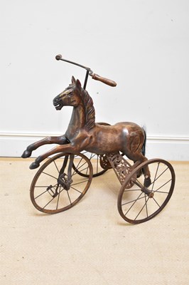 Lot 164 - A 19th century style cast metal and carved...