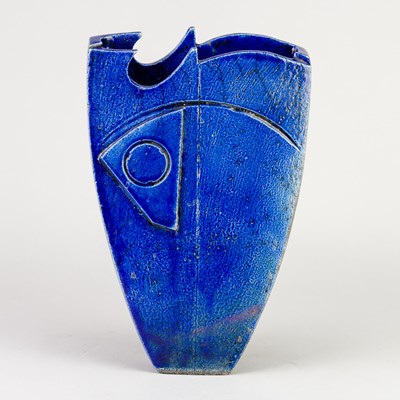 Lot 709 - SHAUN HALL (born 1971); a raku sculptural...