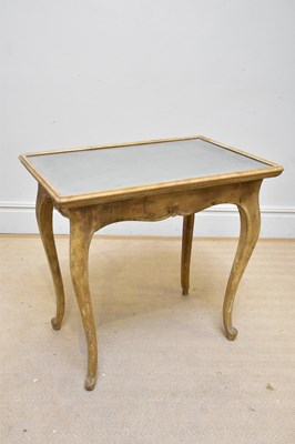 Lot 1101 - A French style pine centre table with mirrored...