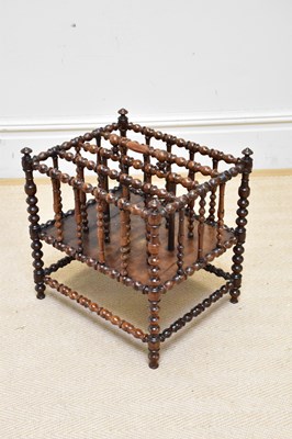 Lot 1201 - A Victorian rosewood four division bobbin...