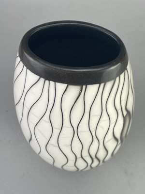 Lot 79 - ASHRAF HANNA (born 1967); a naked raku vessel...