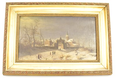 Lot 509 - UNATTRIBUTED; 19th century oil on canvas, a...