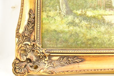 Lot 504 - GORDON LINDSAY (1936-2005); oil on canvas, men...