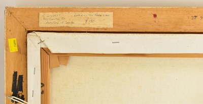 Lot 504 - GORDON LINDSAY (1936-2005); oil on canvas, men...