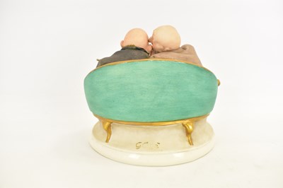 Lot 280 - GIUSEPPE CAPPE FOR CAPODIMONTE; 'The Gossips',...