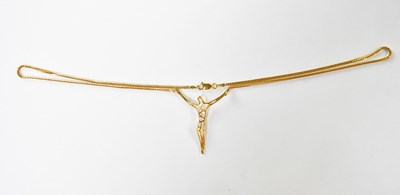 Lot 824 - A Sri Lankan 22ct gold necklace with...